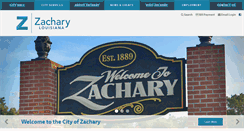 Desktop Screenshot of cityofzachary.org